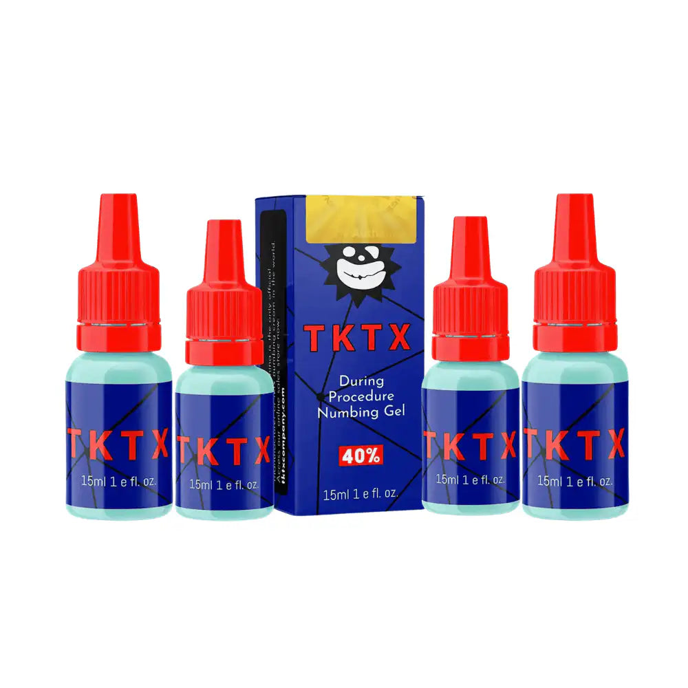 GEL TKTX 15 ml DURANTE para TATUAJES | MICROBLADING | MAQUILLAJE PERMANENTE Pack 5