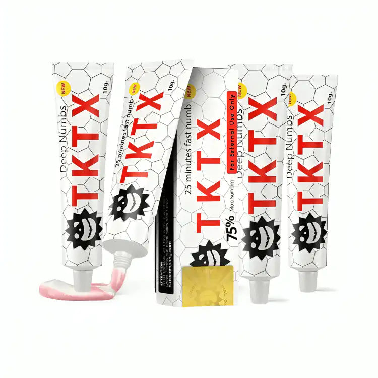 TKTX Blanca 75% Crema para Tatuajes y Procedimientos Esteticos
