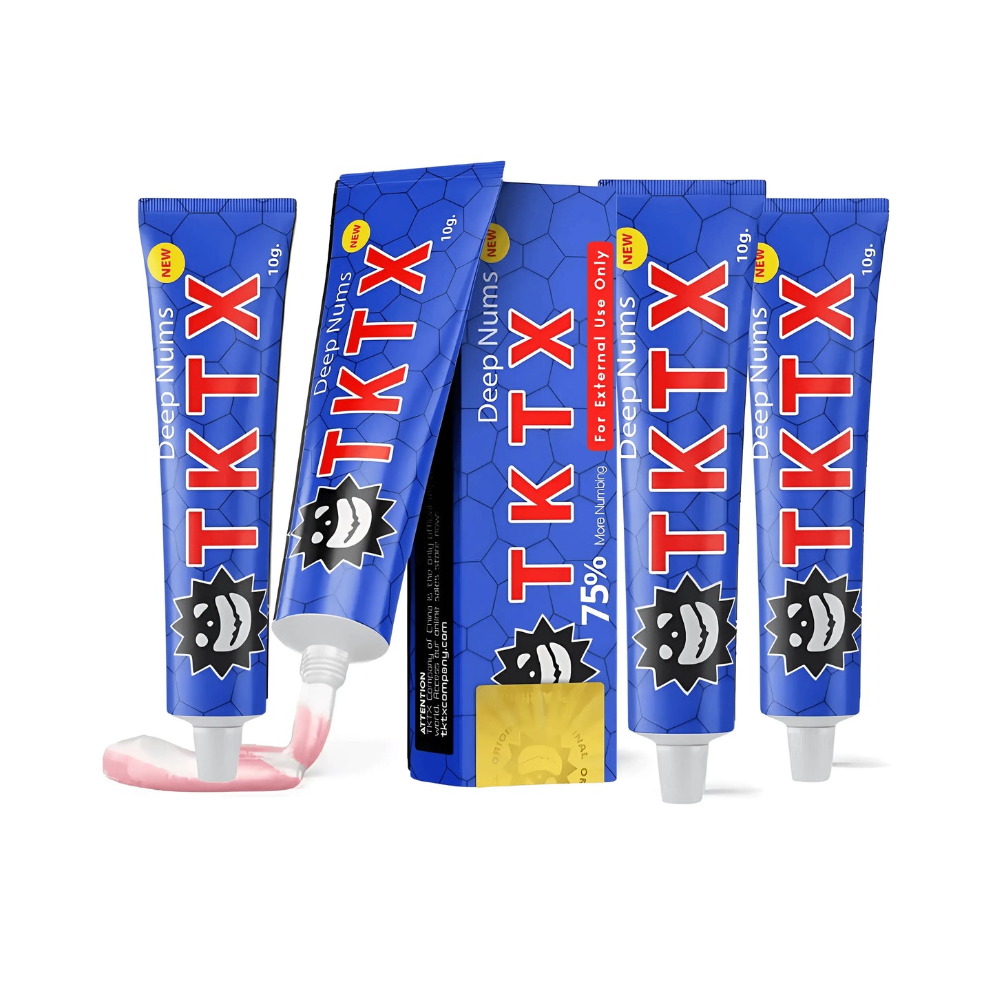 TKTX Azul 75% Crema para Tatuajes y Procedimientos Esteticos