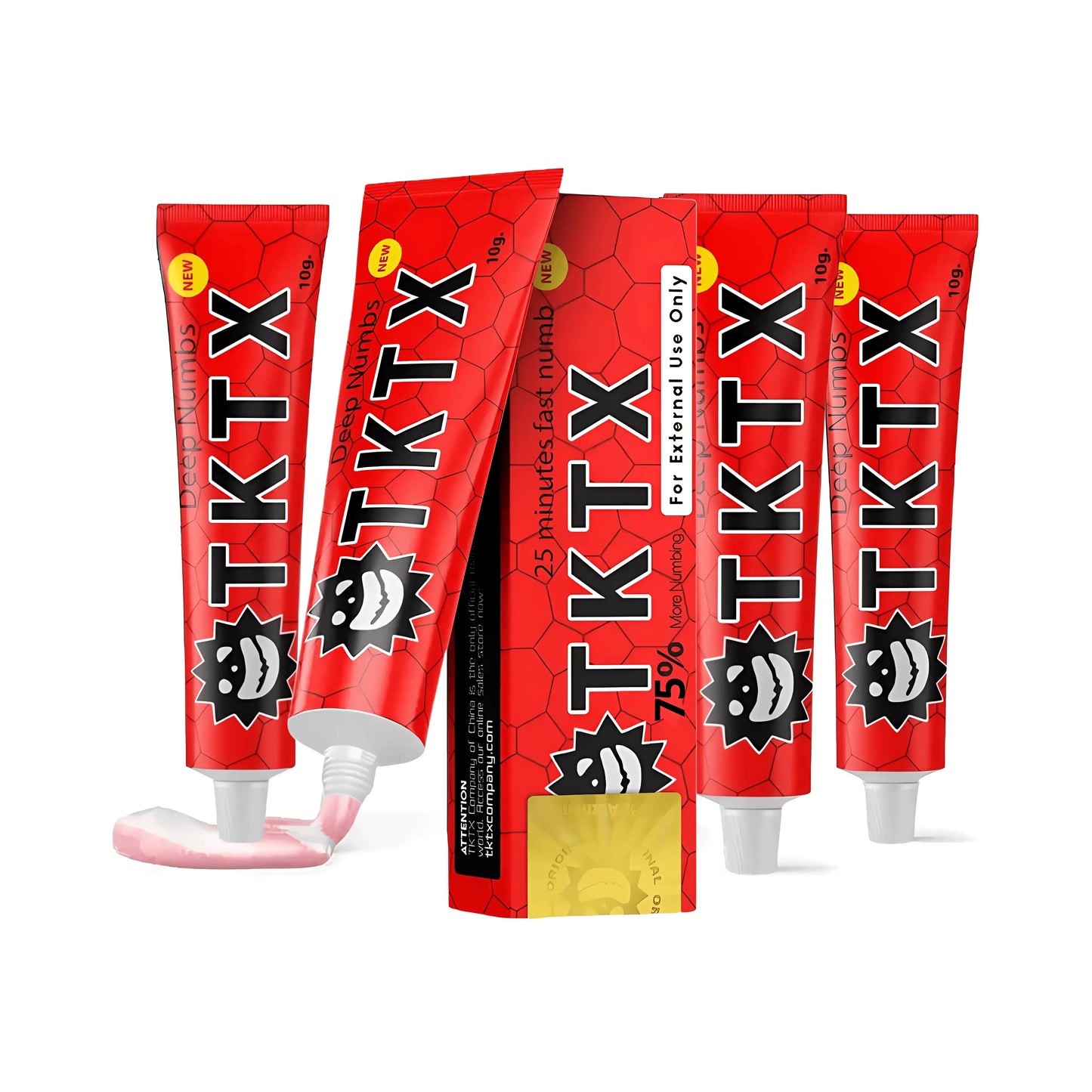 TKTX Roja 75% Crema para Tatuajes y Procedimientos Esteticos