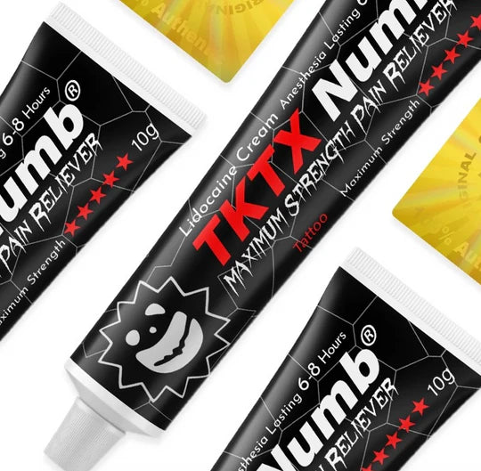 TKTX Negra NUMB | CREMA ANTIDOLOR para TATTOO | DEPILACION I PERFORACION | MICROBLADING