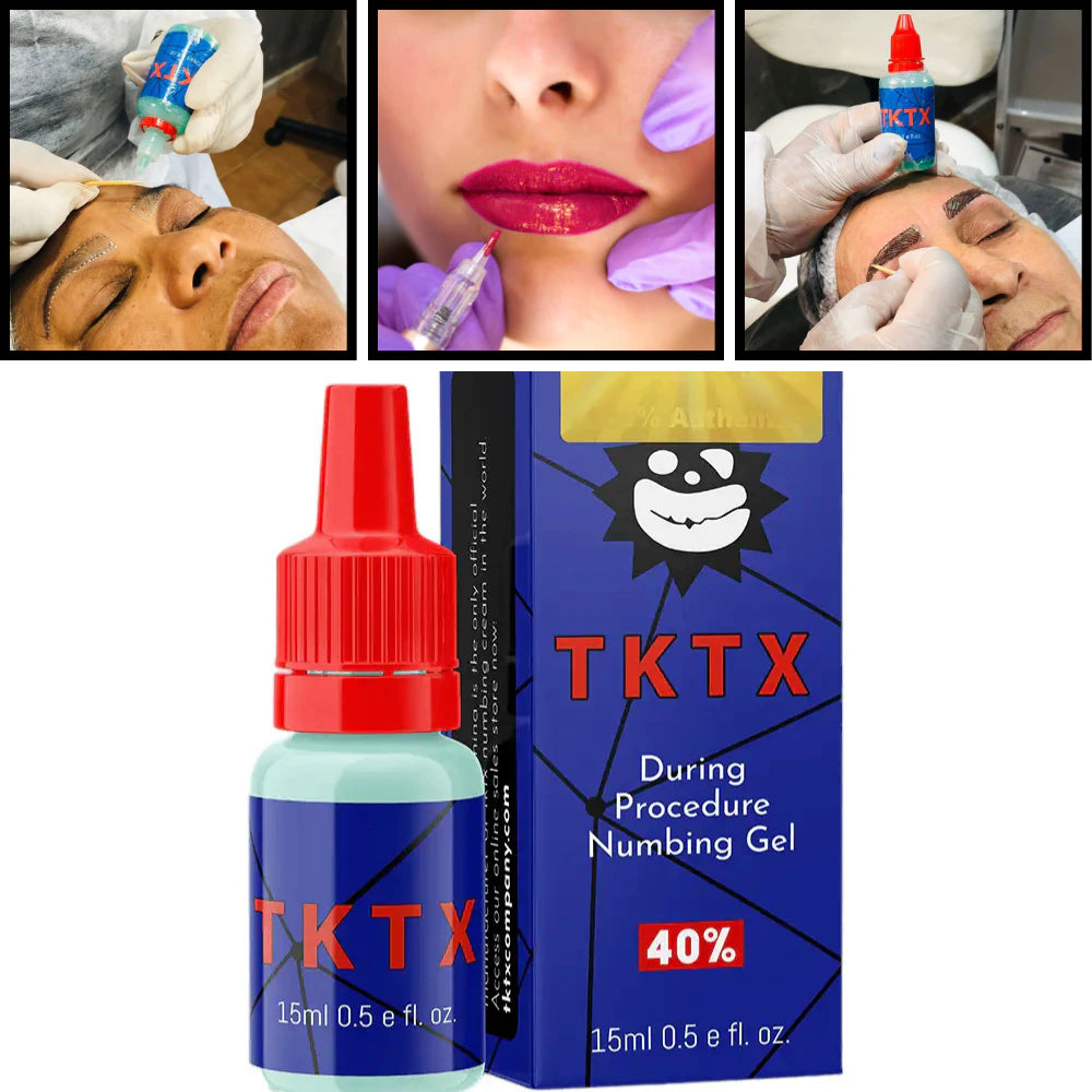 GEL TKTX 15/30ml DURANTE para TATUAJES | MICROBLADING | MAQUILLAJE PERMANENTE