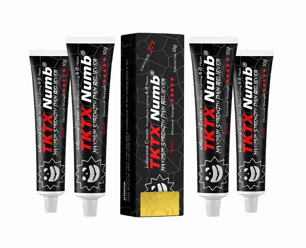 TKTX Negra Numb Crema para Tatuajes - Pack 5