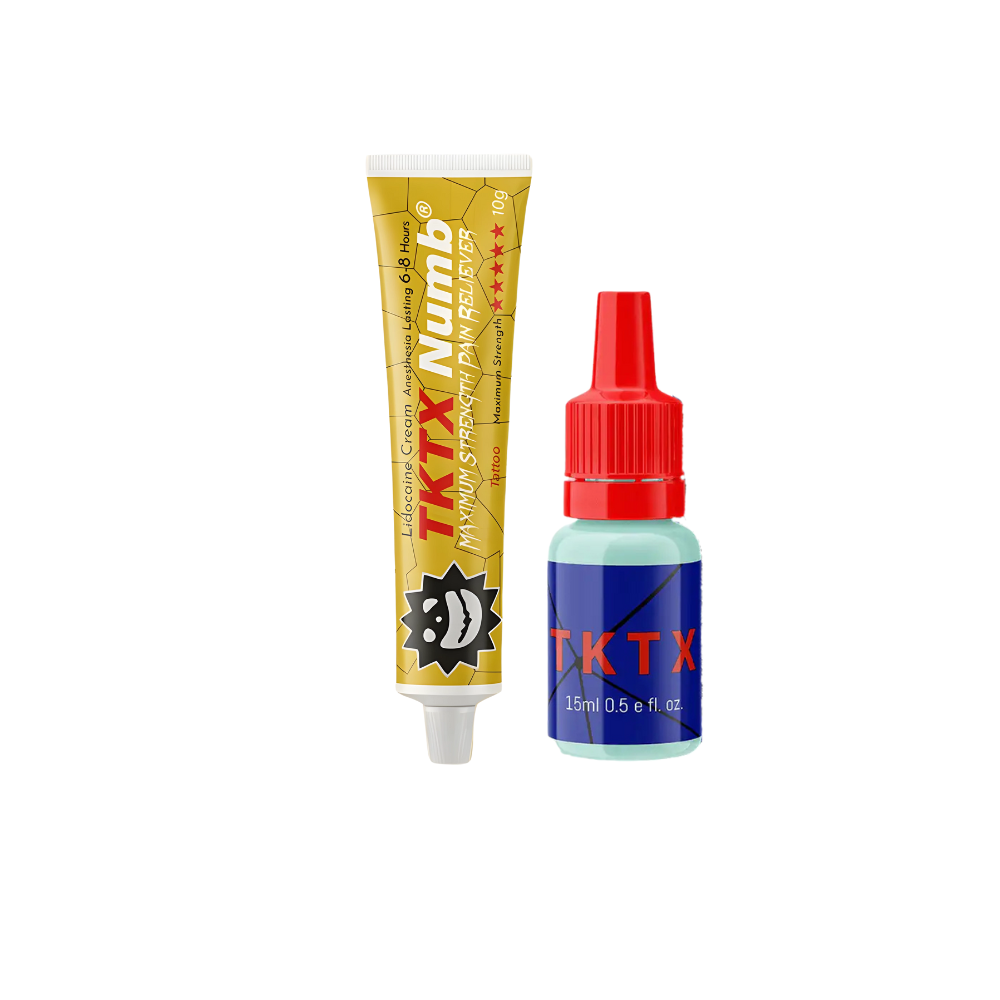 TKTX Cream Numb + gel Tktx 15ml - Pacote de beleza entorpecido