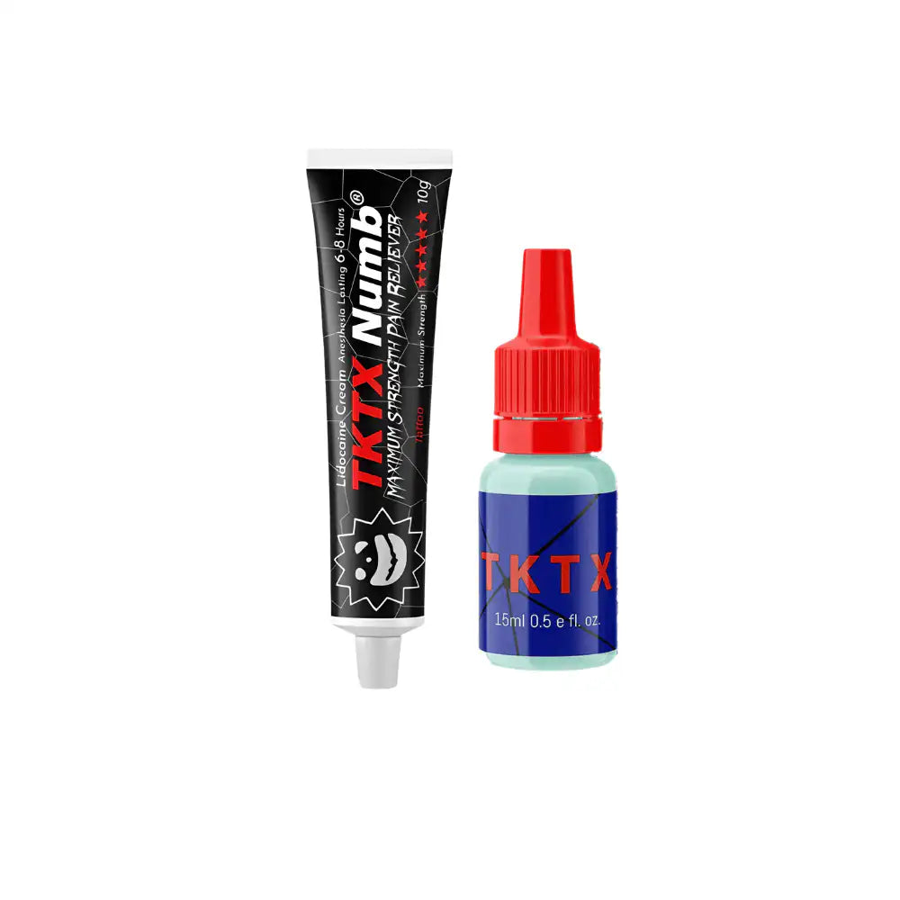 TKTX Cream Numb + gel Tktx 15ml - Pacote de beleza entorpecido