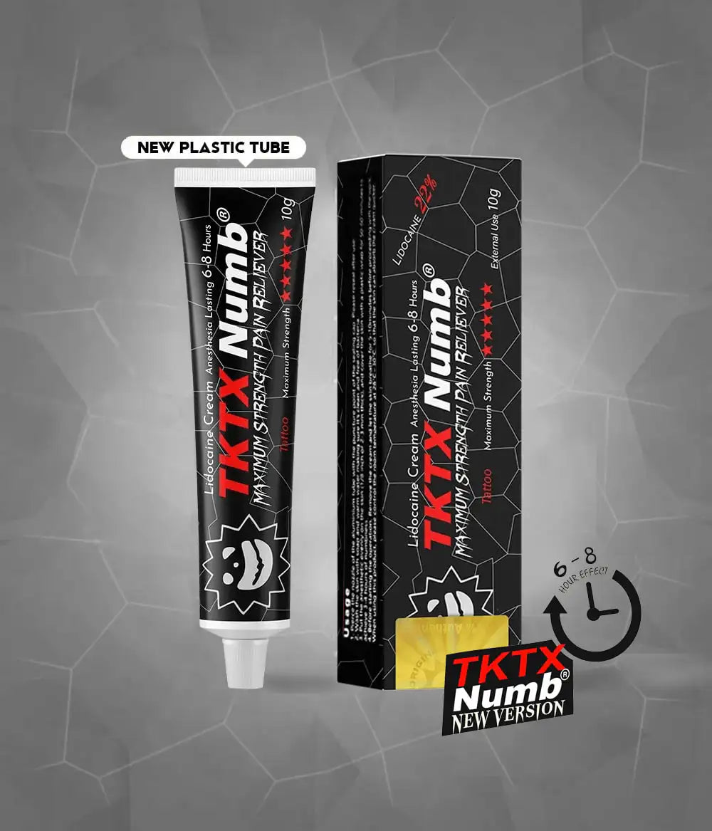 TKTX Negra NUMB | CREMA ANTIDOLOR para TATTOO | DEPILACION I PERFORACION | MICROBLADING