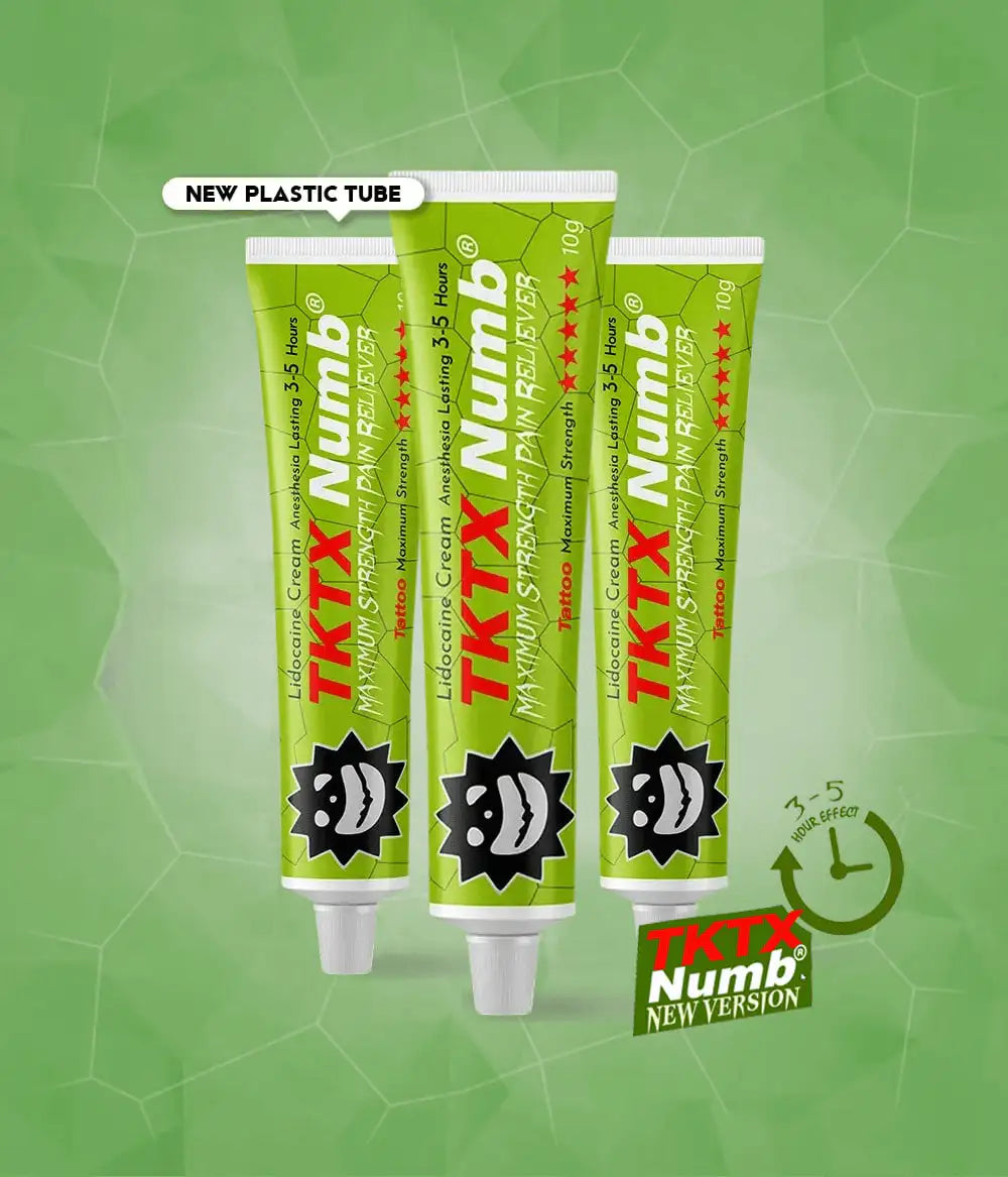 TKTX Verde Numb Crema para Tatuajes - Pack 5