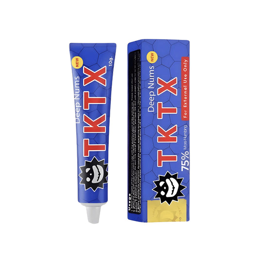 TKTX Azul 75% Crema para Tatuajes y Procedimientos Esteticos