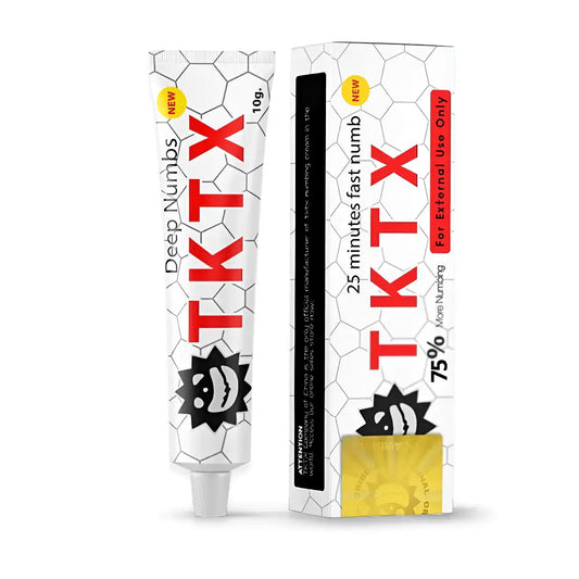 TKTX Blanca 75% Crema para Tatuajes y Procedimientos Esteticos