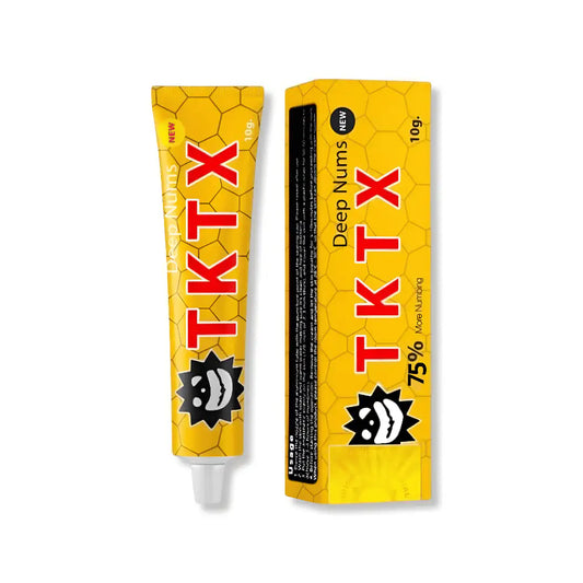 TKTX Amarilla 75% Crema Antidolor para Tatuajes y Procedimientos Esteticos