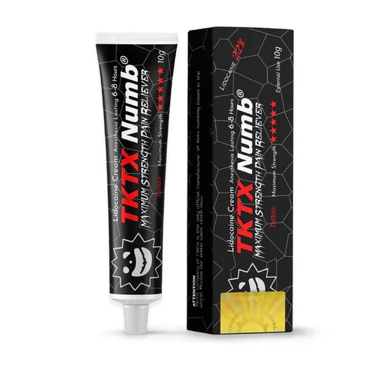 TKTX Negra NUMB | CREMA ANTIDOLOR para TATTOO | DEPILACION I PERFORACION | MICROBLADING