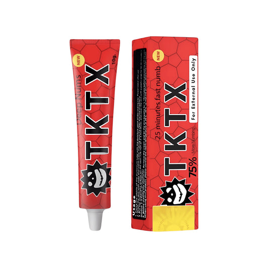 TKTX Roja 75% CREMA ANTIDOLOR para TATTOO | DEPILACION I PERFORACION | MICROBLADING (Copia)