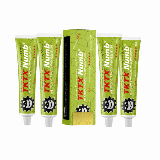 TKTX Verde Numb Crema para Tatuaje - Pack 5